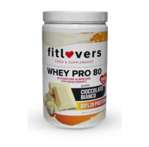 FIT LOVERS - Whey Pro 80 900g Cioccolato Bianco