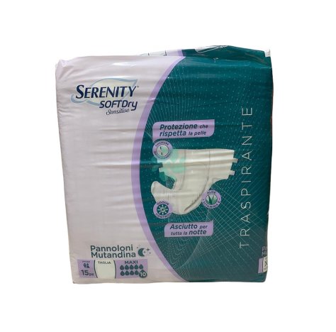 SERENITY Spa Serenity mutandina sensitive maxi taglia M 15 pezzi