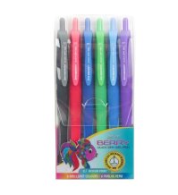 Serve Berry Quick Dry 0.7mm Gel Pen 6 pezzi portafoglio