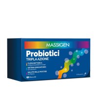 MARCO VITI FARMACEUTICI SpA Massigen Probiotici Tripla Azione 12 Stick Orosolubili