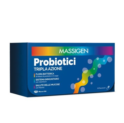 MARCO VITI FARMACEUTICI SpA Massigen Probiotici Tripla Azione 12 Stick Orosolubili