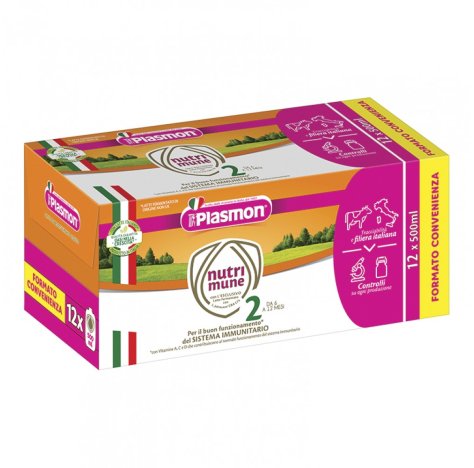 PLASMON (HEINZ ITALIA SpA) Plasmon latte nutrimune 2 liquido 12 pezzi