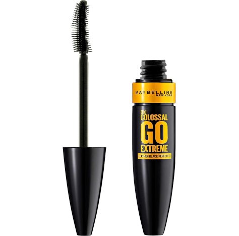 Maybelline New York - Mascara volumizzante Volum' Express The Colossal Go Extreme, Leather Black, 1 pz. (1 x 9,5 ml)