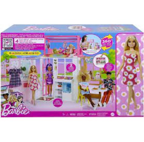 PLAYSET CASA LOFT CON BAMBOLA BARBIE E ACCESSORI MATTEL 