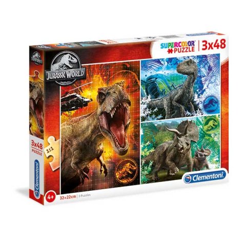 CLEMENTONI SpA Puzzle 3x48 Jurassic World