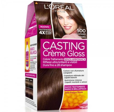 L\'Oréal Casting Creme Gloss N.500 Castano Chiaro - Tinta per Capelli Senza Ammoniaca 