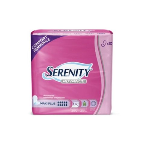 Serenity assorbente anatomico advance maxiplus 10 pezzi