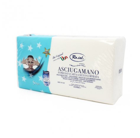 RO.IAL Asciugamani Monouso Carta a Secco 50 pz