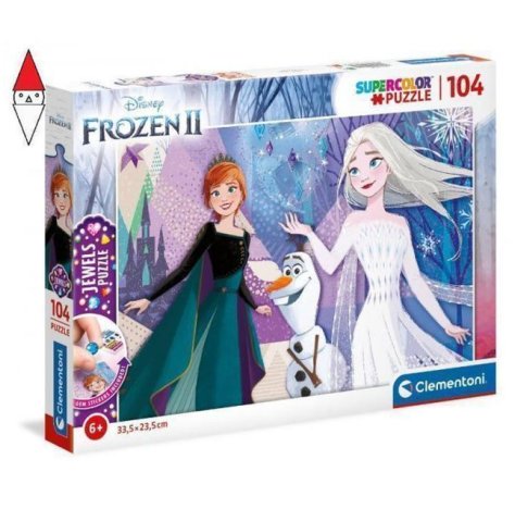 CLEMENTONI SpA Puzzle 104 pezzi Jewels Frozen 2