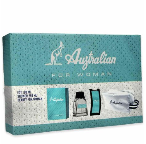  Australian Cofanetto Australian Verde Eau De Toilette 100Ml + Shower Gel 250Ml + Beauty For Woman