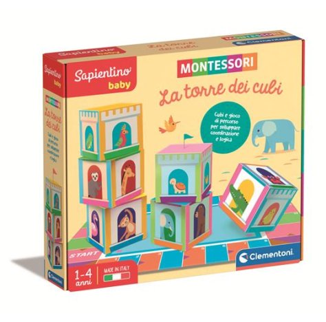 CLEMENTONI SpA Montessori Baby Torre Dei Cubi