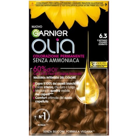 Garnier olia colorazione permanente 6,3 castano chiaro dorato