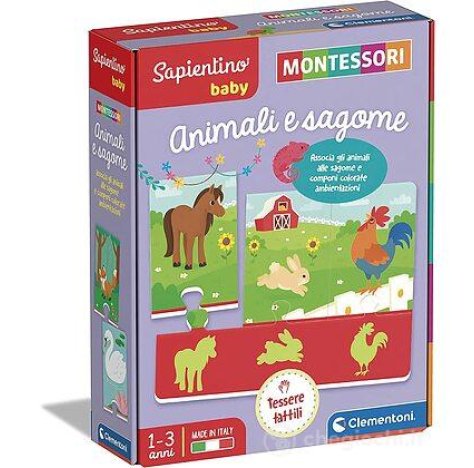 CLEMENTONI SpA Montessori Baby Animali E Sagome