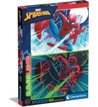 Puzzle 104 Glowing Marvel Spiderman