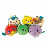 CLEMENTONI SpA Animal soft ball display assortito peluche prima infanzia