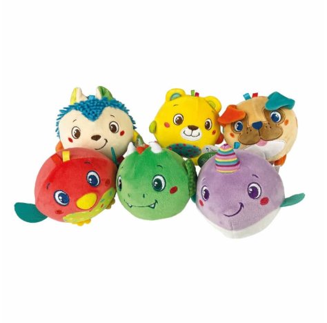 CLEMENTONI SpA Animal soft ball display assortito peluche prima infanzia