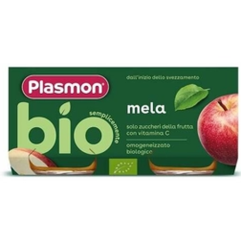 Plasmon Omog Mela Bio 2x80g