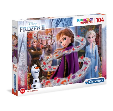 CLEMENTONI SpA Puzzle 104 pezzi Glitter frozen 2