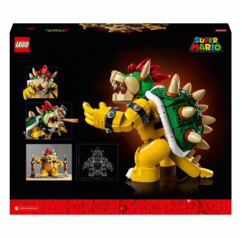 LEGO 71411 Super Mario Il Potente Bowser, Kit Di Costruzioni Per Adulti, Idee Regalo, Personaggio Snodabile 3D da Collezione con Base Da Battaglia, Multicolore