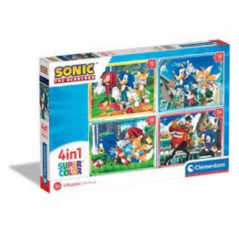 CLEMENTONI SpA Puzzle Sonic 4 in 1 