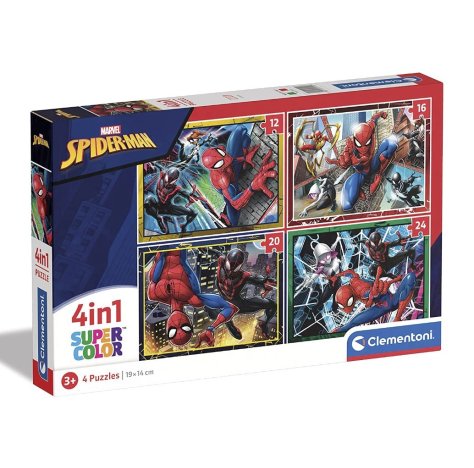 CLEMENTONI SpA Puzzle Spiderman 4 in1 