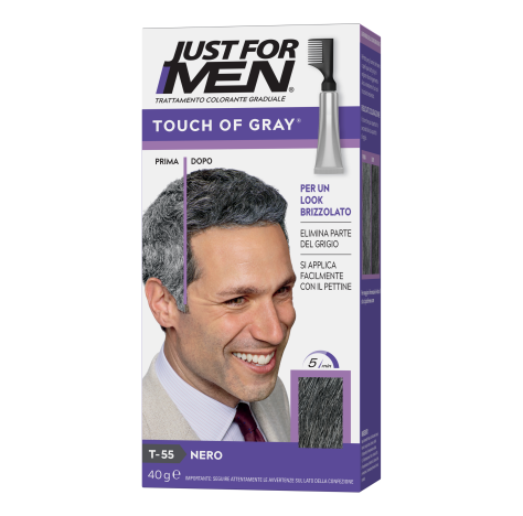 Just For Men Touch of Gray Trattamento Colorante Graduale Nero