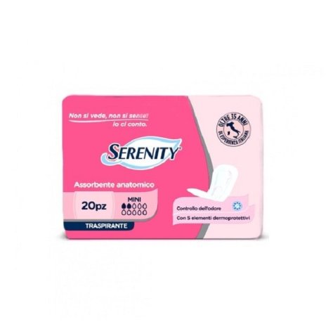 SERENITY Spa Serenity assorbente anatomico flex mini petrone 20 pezzi