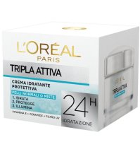 L'OREAL ITALIA SpA Tripla attiva Crema Idratante Protettiva  - Pelli Normali & Miste - 50ml