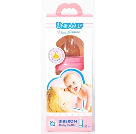 UNIFAMILY Srl Unifamily biberon 225ml caucciu girl