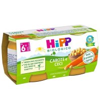 HIPP ITALIA Srl Hipp Bio Omogenizzato carote e ceci 2 pezzix80g 