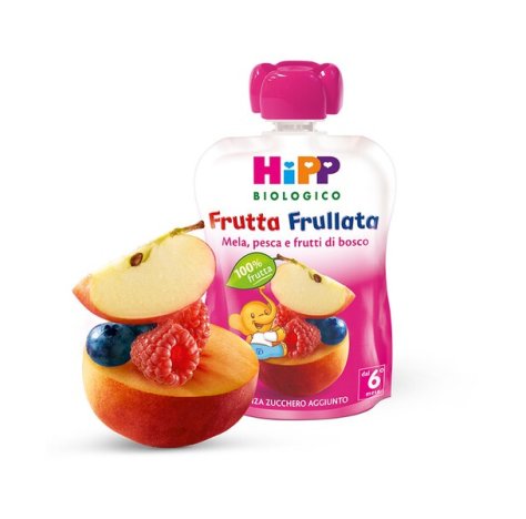 HIPP ITALIA Srl Hipp frutta frullata mela pesca e frutti di bosco 90g