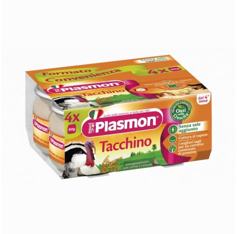 Plasmon Omo Tacchino 4x80gr