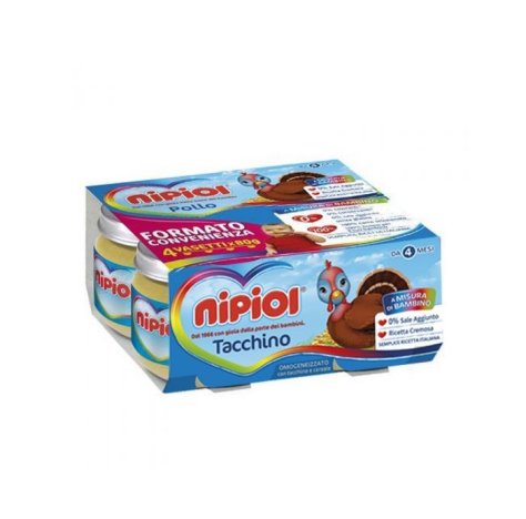 NIPIOL (HEINZ ITALIA SpA) Nipiol omogenizzato tacchino 4x80g 