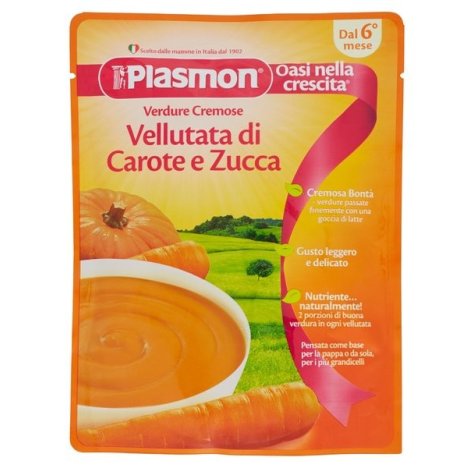 PLASMON (HEINZ ITALIA SpA) Plasmon vellutata cremosa di carote e zucchine 2x180g