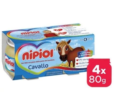 NIPIOL (HEINZ ITALIA SpA) Nipiol omogenizzato cavallo 4x80g