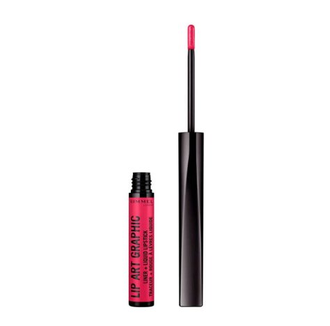 RIMMEL (div. Coty Italia Srl)    Rimmel London Rossetto Liquido Lip Art Graphic, 2 in 1, Rossetto Liquido e Contorno Labbra, 110 Vibez, 1.8 ml    __ +1 COUPON __