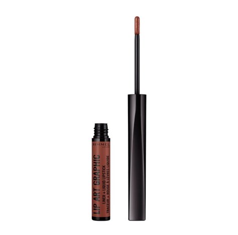 RIMMEL (div. Coty Italia Srl)   Rimmel London Rossetto Liquido Lip Art Graphic, 2 in 1, Rossetto Liquido e Contorno Labbra, 760 Brown Sugar, 1.8 ml    __ +1 COUPON __