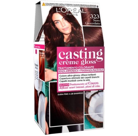 L'OREAL PARIS L'OREAL - CASTING CREM GLOSS 323 NERO CIOCCO.