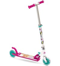 Barbie Mondo Toys - Monopattino in alluminio per bambino bambina Mattel Barbie - manubrio regolabile - scooter a 2 ruote - 18081