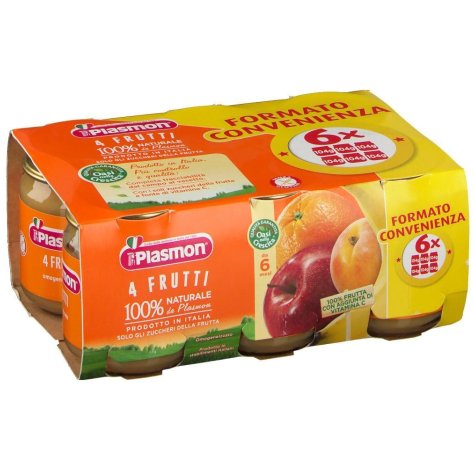 PLASMON (HEINZ ITALIA SpA) Plasmon omogenizzato 4 frutti 6x104g