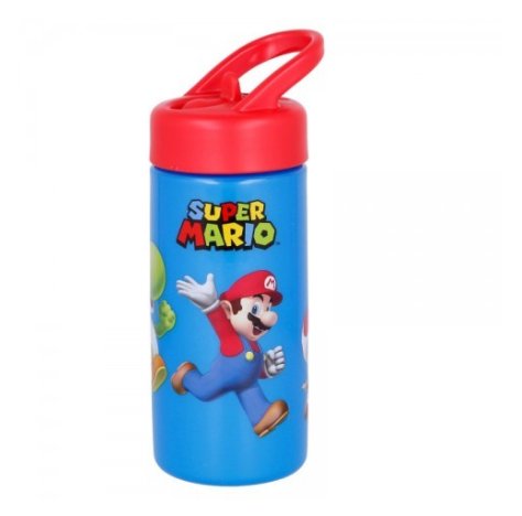 Super Mario Borraccia Con Cannuccia