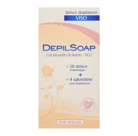 L.MANETTI-H.ROBERTS & C. Spa Depilsoap strisce viso pelli delicate 20 pezzi