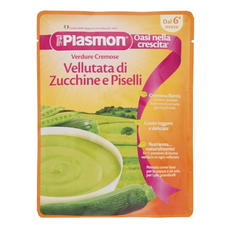 PLASMON (HEINZ ITALIA SpA) Plasmon vellutata cremosa di zucchine e piselli 2x180g