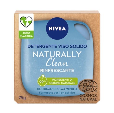 NIVEA (BEIERSDORF SpA) Nivea Naturally Clean Detergente Viso Solido Rinfrescante 75g
