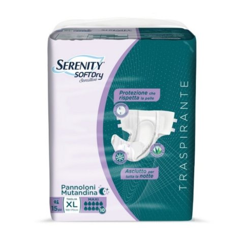 SERENITY Spa Serenity mutandina soft dry maxi taglia XL 15 pezzi 