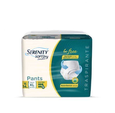 SERENITY SOFT DRY PANTS BE FREE L EXTRA SERENITY 14 PEZZI