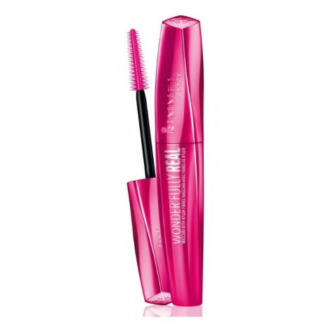 RIMMEL (div. Coty Italia Srl) RIMMEL LONDON WONDER´FULLY REAL WITH KERATIN Mascara volumizzante e allungante con cheratina donna 11 ml tonalità 001 Black  __1+ COUPON__