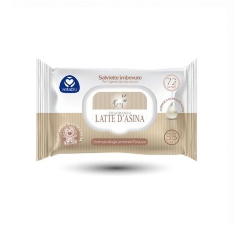 Salviette Baby Latte Asina 72pz