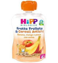 HIPP ITALIA Srl Hipp frutta frullata banana mango pesca e avena 90g   