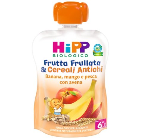 HIPP ITALIA Srl Hipp frutta frullata banana mango pesca e avena 90g   